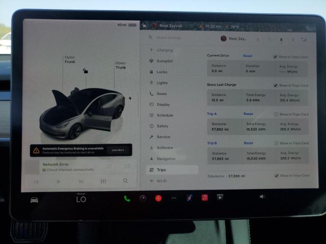 Photo 9 from auction – 2022 TESLA MODEL 3 with VIN 5YJ3E1EB8NF178410