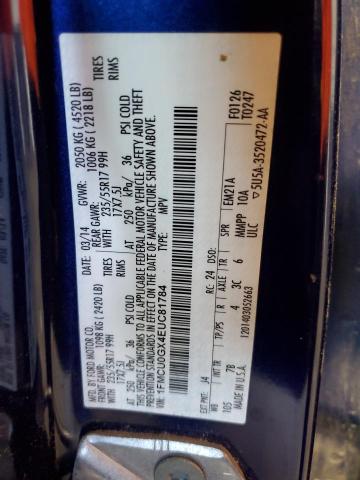 Photo 14 from auction – 2014 FORD ESCAPE with VIN 1FMCU0GX4EUC81784
