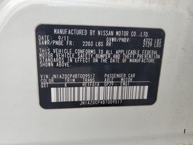 Foto 10 de la subasta – 2011 NISSAN LEAF con VIN JN1AZ0CP4BT009517