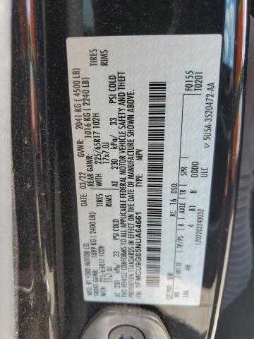 Photo 14 from auction – 2022 FORD ESCAPE with VIN 1FMCU9G65NUA64661
