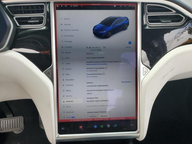 Photo 9 from auction – 2018 TESLA MODEL X with VIN 5YJXCBE27JF091329