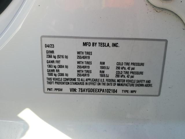 Photo 14 from auction – 2023 TESLA MODEL Y with VIN 7SAYGDEEXPA102184