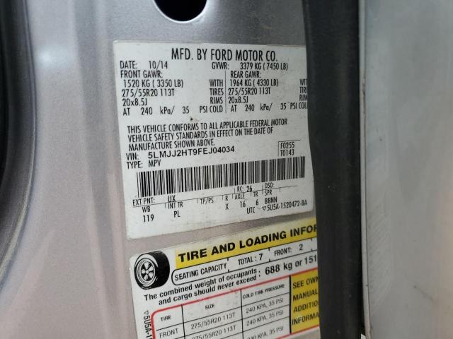 Photo 14 from auction – 2015 LINCOLN NAVIGATOR with VIN 5LMJJ2HT9FEJ04034