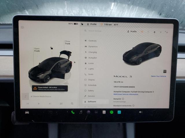 Photo 9 from auction – 2022 TESLA MODEL 3 with VIN 5YJ3E1EA6NF286659