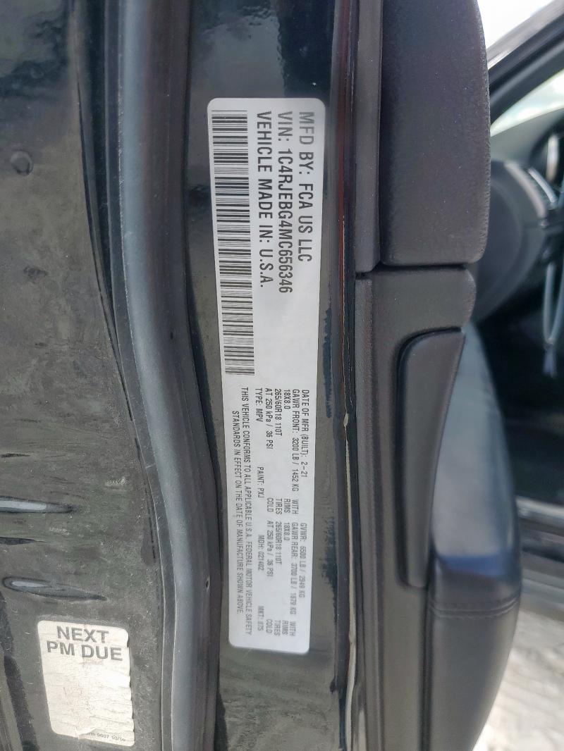 Photo 14 from auction – 2021 JEEP GRAND CHER with VIN 1C4RJEBG4MC656346