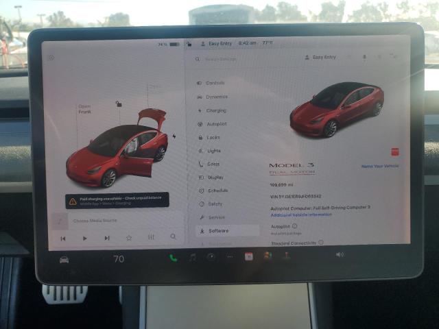 Photo 9 from auction – 2018 TESLA MODEL 3 with VIN 5YJ3E1EB9JF063342
