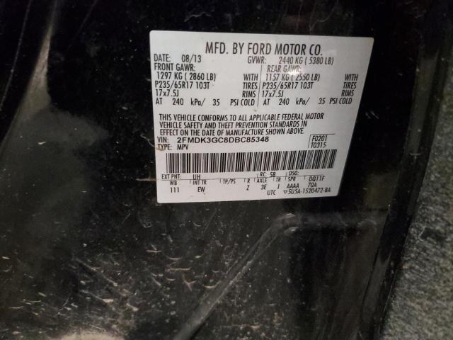 Photo 14 from auction – 2013 FORD EDGE SE with VIN 2FMDK3GC8DBC85348