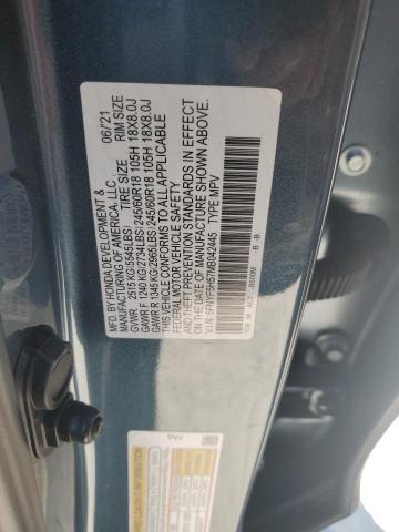 Photo 14 from auction – 2021 HONDA PILOT EXL with VIN 5FNYF5H57MB042445