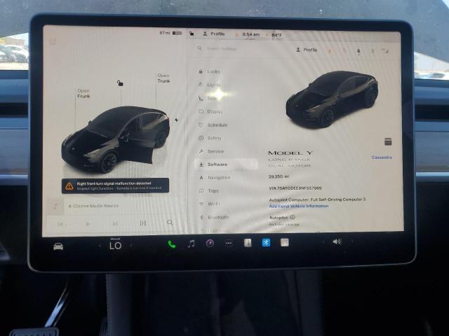 Photo 9 from auction – 2022 TESLA MODEL Y with VIN 7SAYGDEE8NF557969