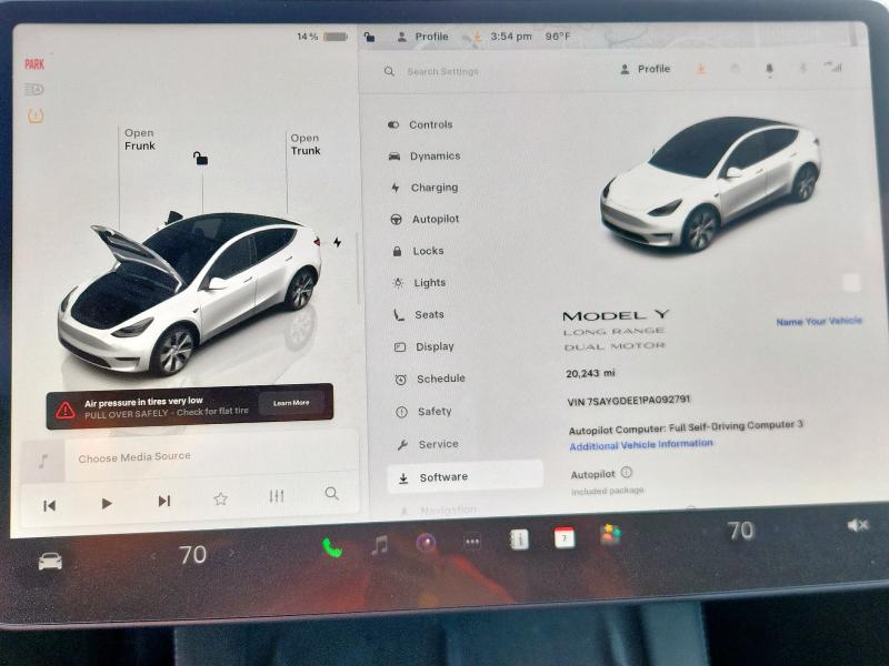 Photo 9 from auction – 2023 TESLA MODEL Y with VIN 7SAYGDEE1PA092791