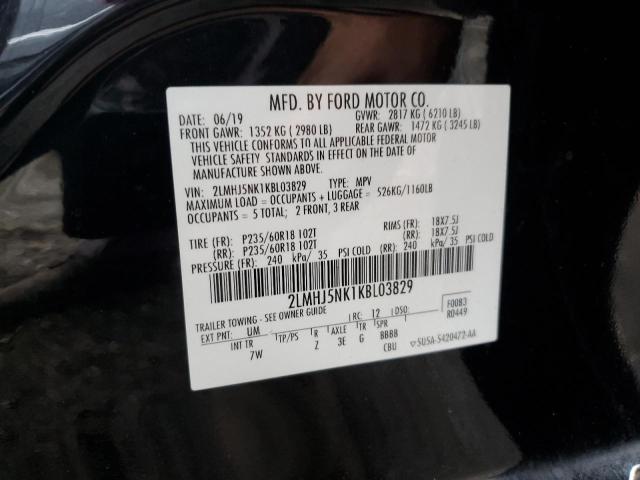 Photo 14 from auction – 2019 LINCOLN MKT with VIN 2LMHJ5NK1KBL03829