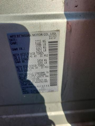 Photo 14 from auction – 2018 NISSAN PATHFINDER with VIN 5N1DR2MN3JC623231