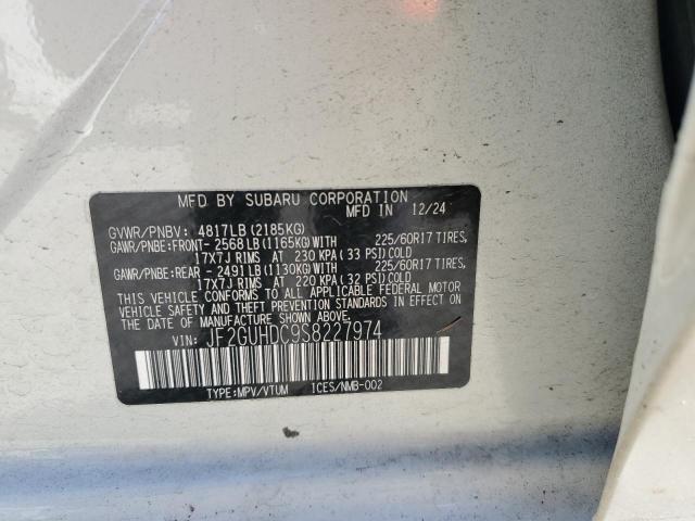 Photo 14 from auction – 2025 SUBARU CROSSTREK with VIN JF2GUHDC9S8227974