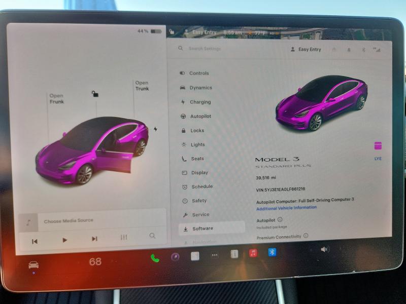 Photo 9 from auction – 2020 TESLA MODEL 3 with VIN 5YJ3E1EA0LF661216