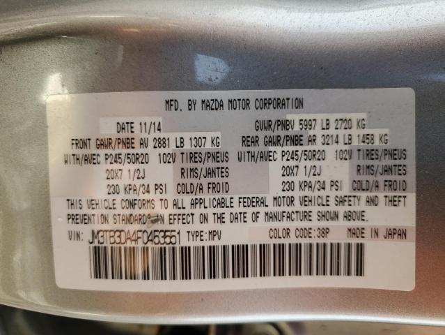 Photo 14 from auction – 2015 MAZDA CX-9 GRAND with VIN JM3TB3DA4F0453551