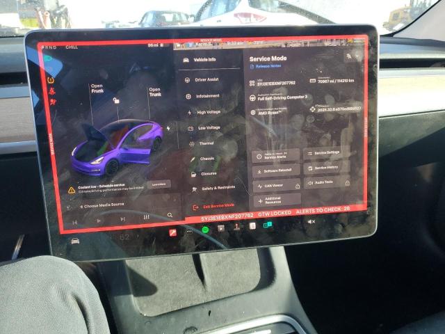 Photo 9 from auction – 2022 TESLA MODEL 3 with VIN 5YJ3E1EBXNF207762