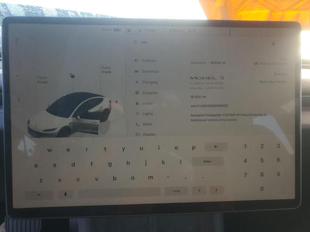 Photo 9 from auction – 2024 TESLA MODEL 3 with VIN 5YJ3E1EB0RF819121