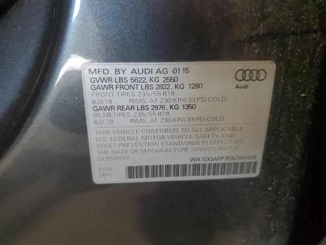 Photo 14 from auction – 2015 AUDI Q5 PREMIUM with VIN WA1DGAFP7FA095404