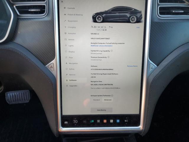 Photo 9 from auction – 2017 TESLA MODEL S with VIN 5YJSA1E24HF176407