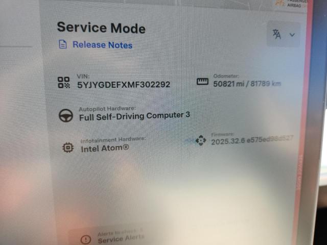Photo 9 from auction – 2021 TESLA MODEL Y with VIN 5YJYGDEFXMF302292