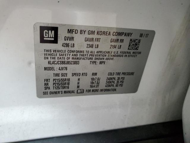 Photo 14 from auction – 2018 BUICK ENCORE ESS with VIN KL4CJCSB8JB523003