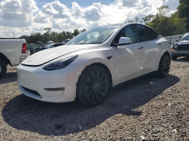 TESLA MODEL Y 2022 with VIN 7SAYGDEF8NF377285 - Photo from auction