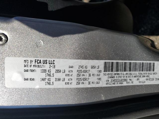 Photo 14 from auction – 2018 DODGE GRAND CARA with VIN 2C4RDGEG3JR223893