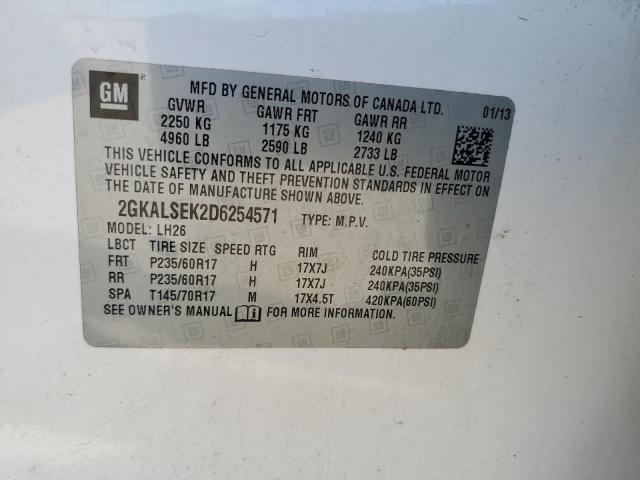 Photo 14 from auction – 2013 GMC TERRAIN SL with VIN 2GKALSEK2D6254571