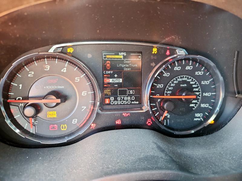 Photo 9 from auction – 2018 SUBARU WRX STI with VIN JF1VA2W60J9804473
