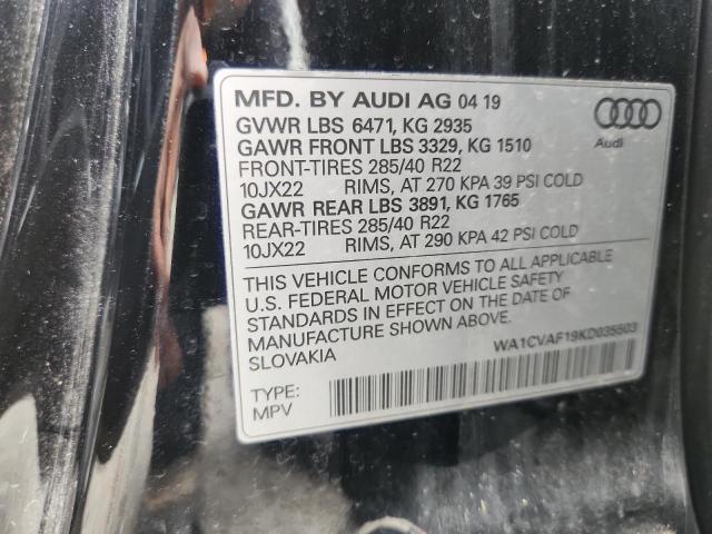 Photo 14 from auction – 2019 AUDI Q8 PRESTIG with VIN WA1CVAF19KD035503