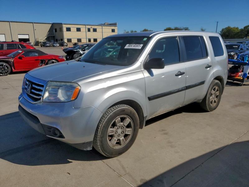 HONDA PILOT LX 2013 with VIN 5FNYF4H24DB057047 - Photo from auction