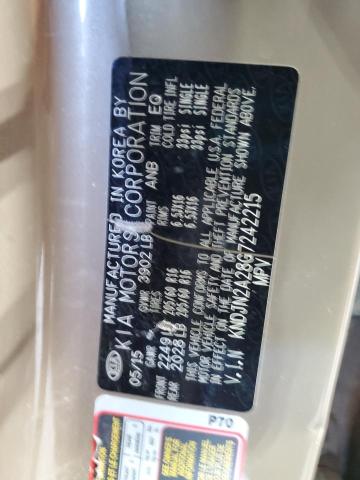 Photo 14 from auction – 2016 KIA SOUL with VIN KNDJN2A28G7242215