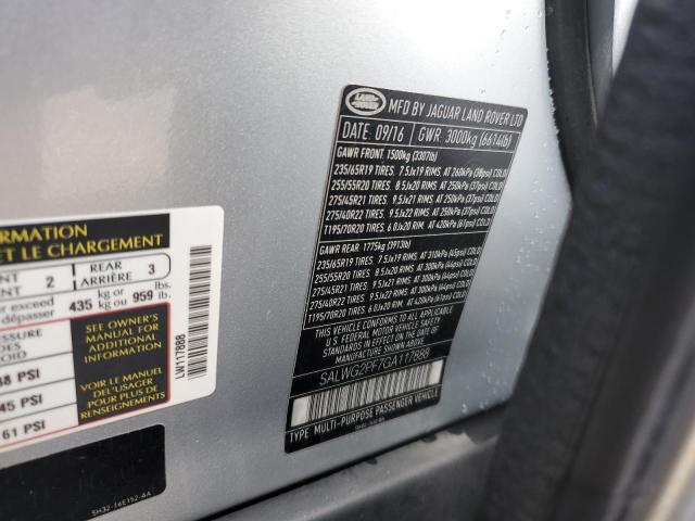 Photo 14 from auction – 2016 LAND ROVER RANGE ROVE with VIN SALWG2PF7GA117888