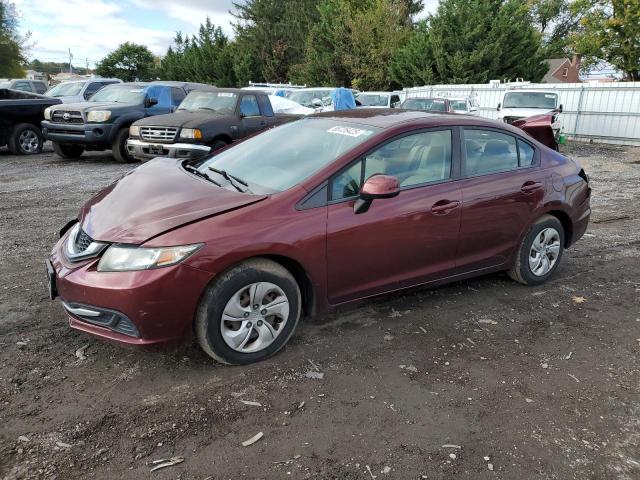 HONDA CIVIC LX 2013 with VIN 19XFB2F59DE287452 - Photo from auction