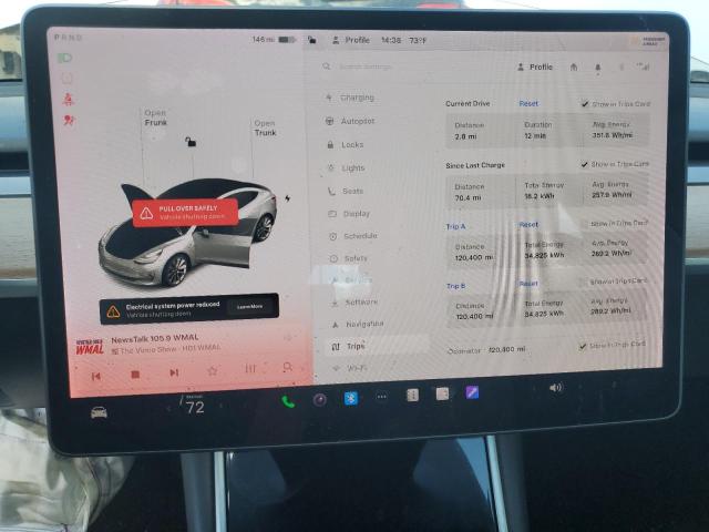 Photo 9 from auction – 2018 TESLA MODEL 3 with VIN 5YJ3E1EB8JF116984