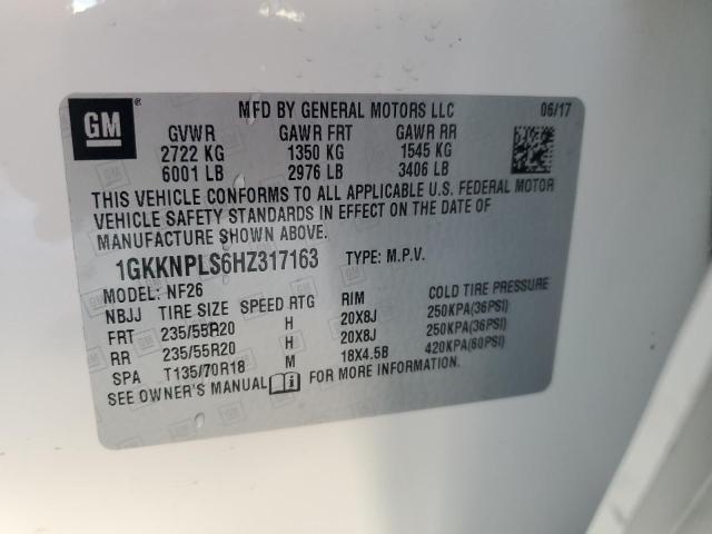 Photo 14 from auction – 2017 GMC ACADIA DEN with VIN 1GKKNPLS6HZ317163