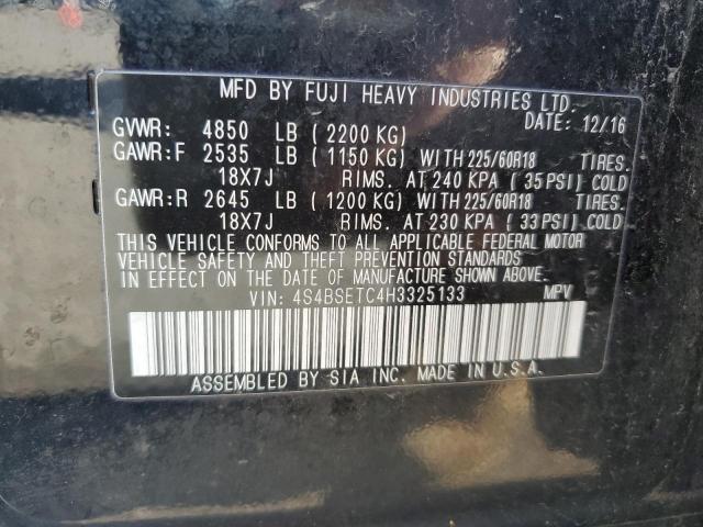 Photo 14 from auction – 2017 SUBARU OUTBACK TO with VIN 4S4BSETC4H3325133