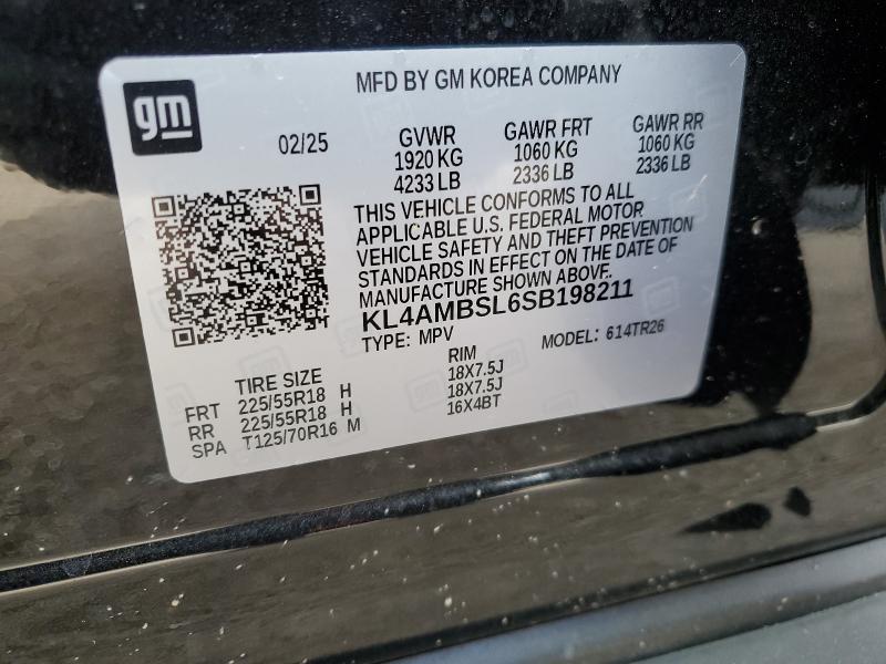 Photo 14 from auction – 2025 BUICK ENCORE GX with VIN KL4AMBSL6SB198211