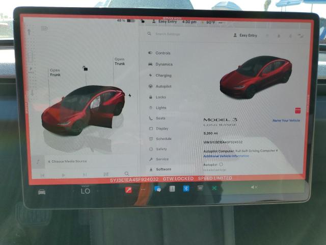Photo 9 from auction – 2025 TESLA MODEL 3 with VIN 5YJ3E1EA4SF924032