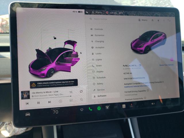 Photo 9 from auction – 2017 TESLA MODEL 3 with VIN 5YJ3E1EA4HF002319