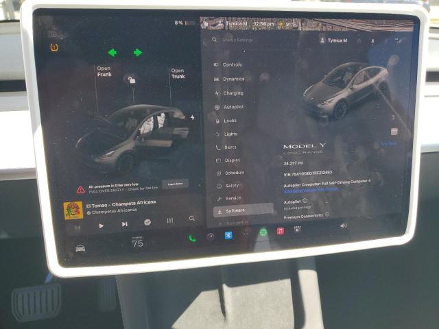 Photo 9 from auction – 2024 TESLA MODEL Y with VIN 7SAYGDED7RF212493