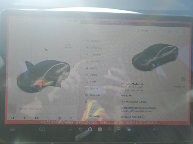 Photo 9 from auction – 2018 TESLA MODEL 3 with VIN 5YJ3E1EB6JF076999