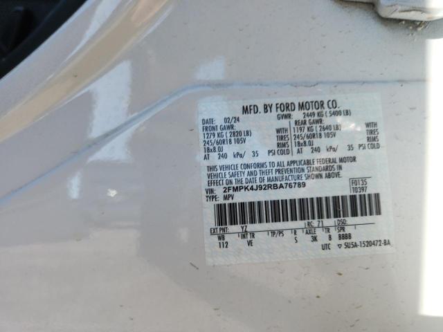 Photo 14 from auction – 2024 FORD EDGE SEL with VIN 2FMPK4J92RBA76789