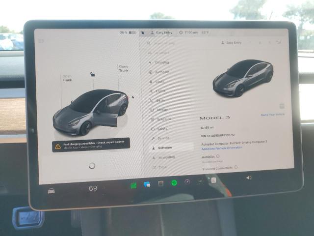 Photo 9 from auction – 2023 TESLA MODEL 3 with VIN 5YJ3E1EA6PF510712