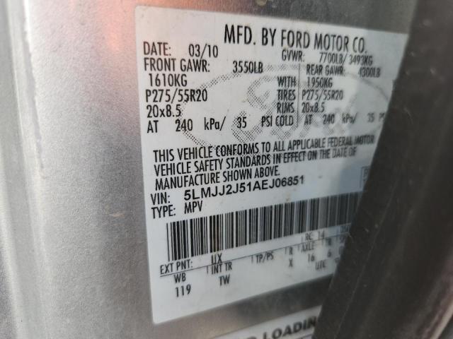 Photo 14 from auction – 2010 LINCOLN NAVIGATOR with VIN 5LMJJ2J51AEJ06851