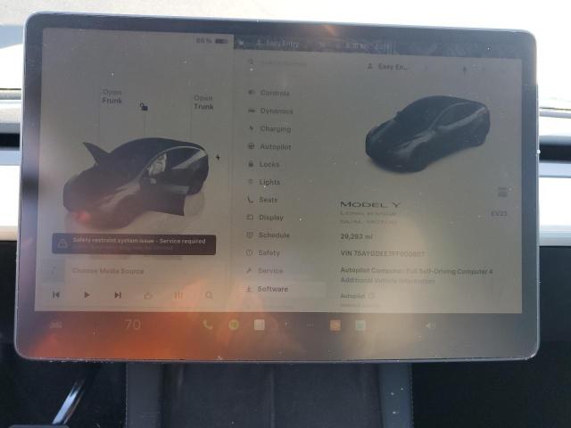Photo 9 from auction – 2023 TESLA MODEL Y with VIN 7SAYGDEE7PF900807