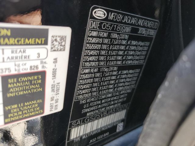 Photo 14 from auction – 2018 LAND ROVER RANGE ROVE with VIN SALGS2SV8JA510274