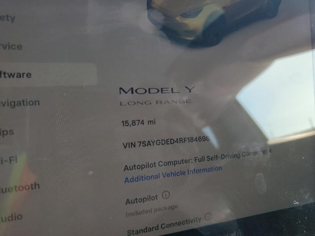 Photo 9 from auction – 2024 TESLA MODEL Y with VIN 7SAYGDED4RF184698