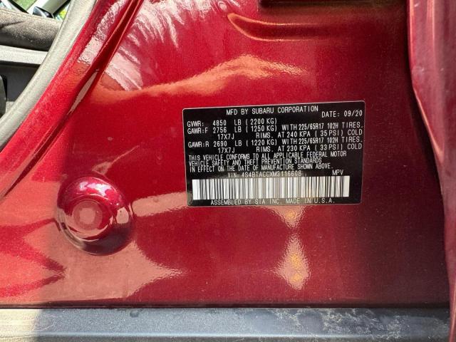Photo 10 from auction – 2021 SUBARU OUTBACK PR with VIN 4S4BTACCXM3116608
