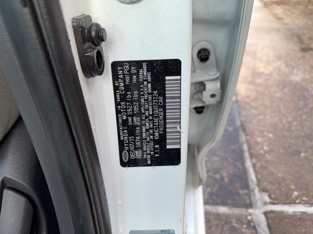 Photo 10 from auction – 2016 HYUNDAI ACCENT SE with VIN KMHCT4AE1GU073124